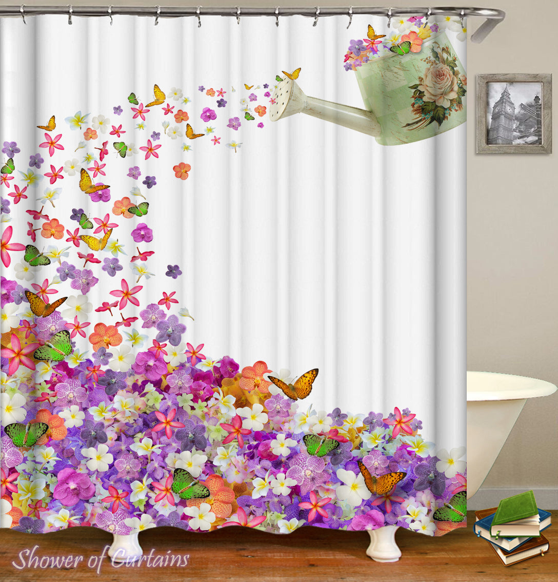 Floral Shower Curtain Collection