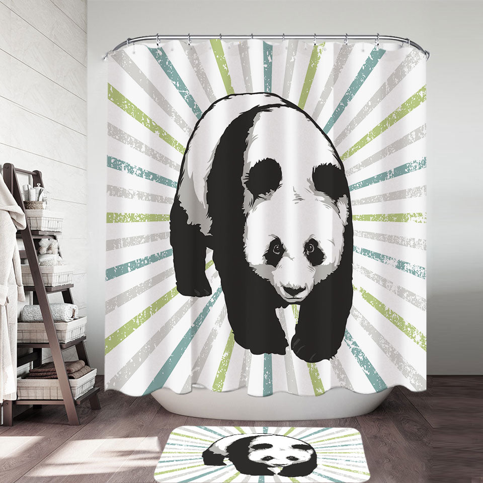 Cool Angry Panda Shower Curtain – Shower Of Curtains