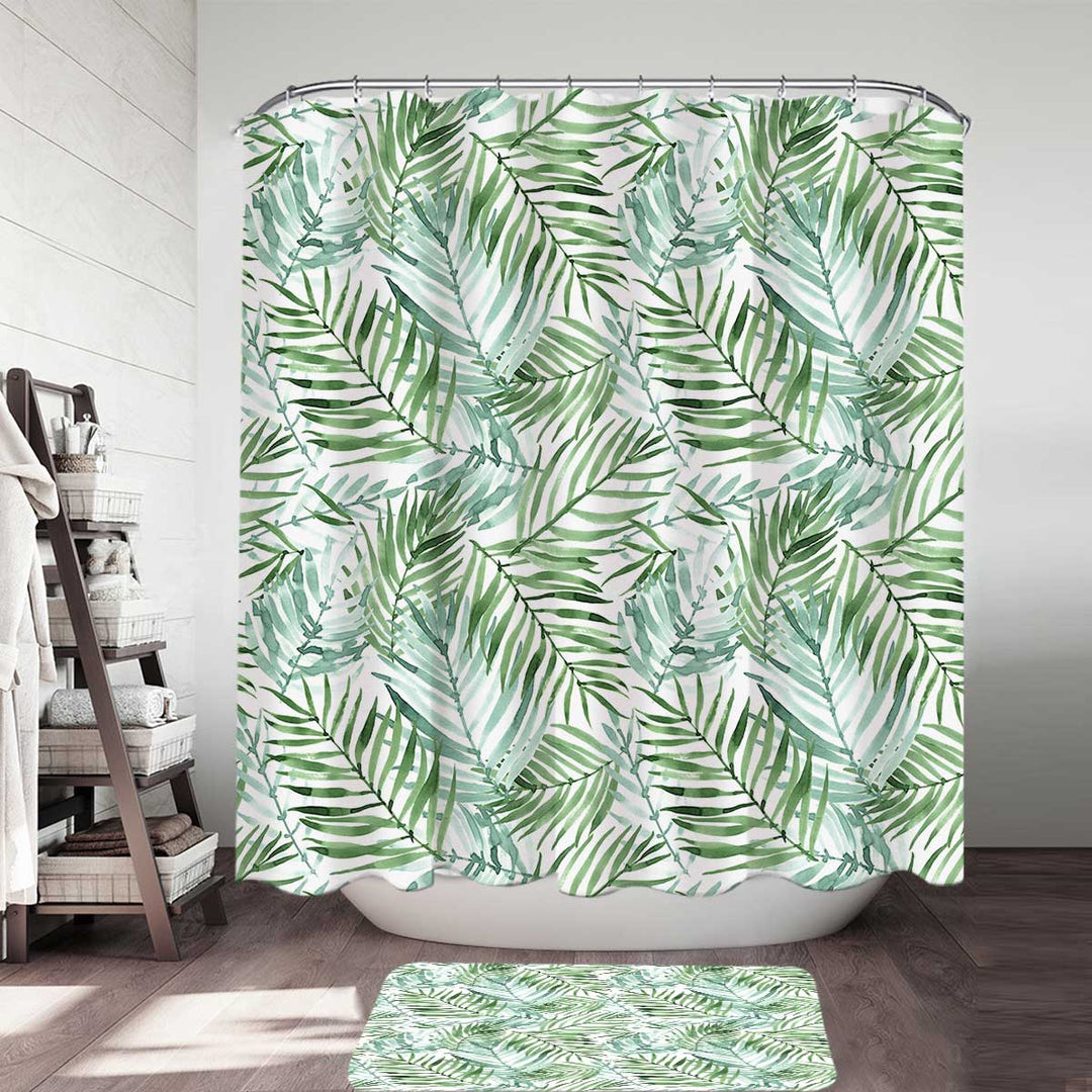 Leaf Shower Curtain and Fabric Leaf Shower Curtains