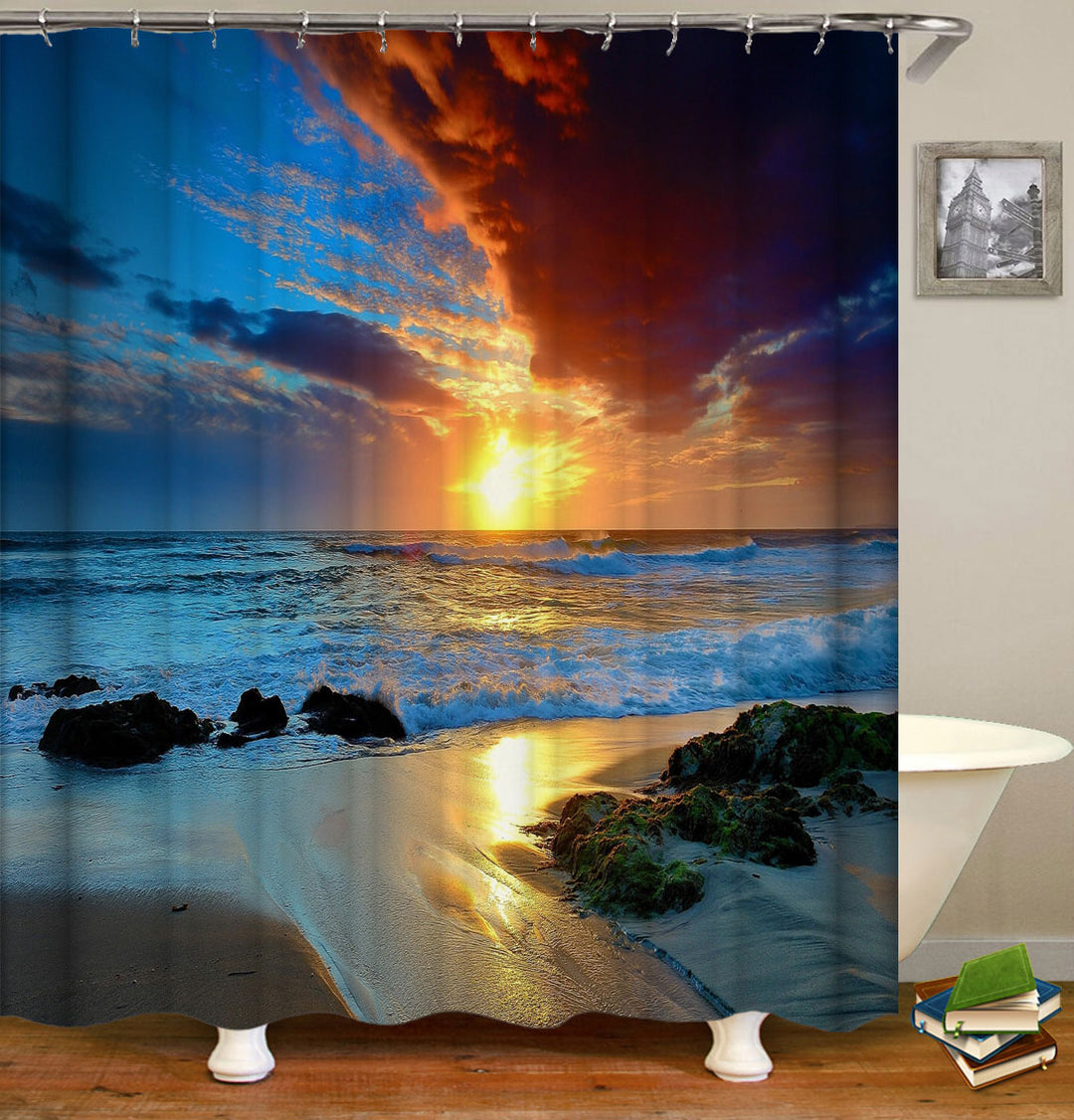 Ocean Shower Curtain and Ocean Shower Curtains Sets