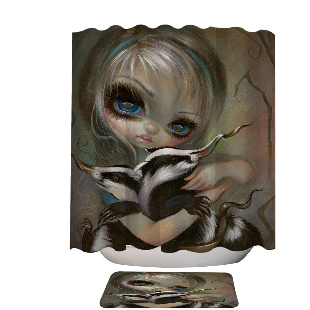 Alice and the Slithy Toves Shower Curtains for Sale