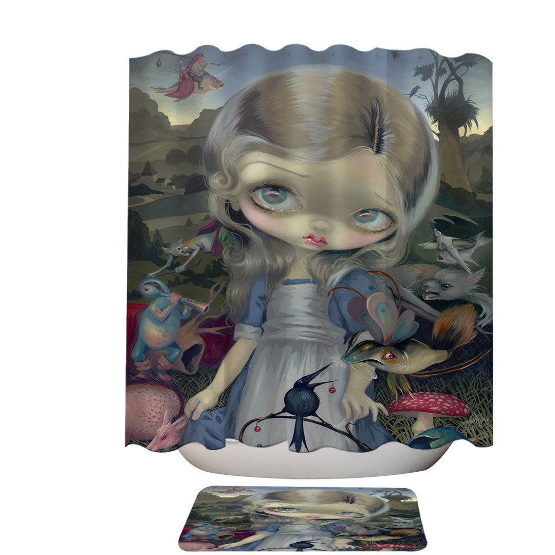 Alice in a Bosch Wonderland Shower Curtains