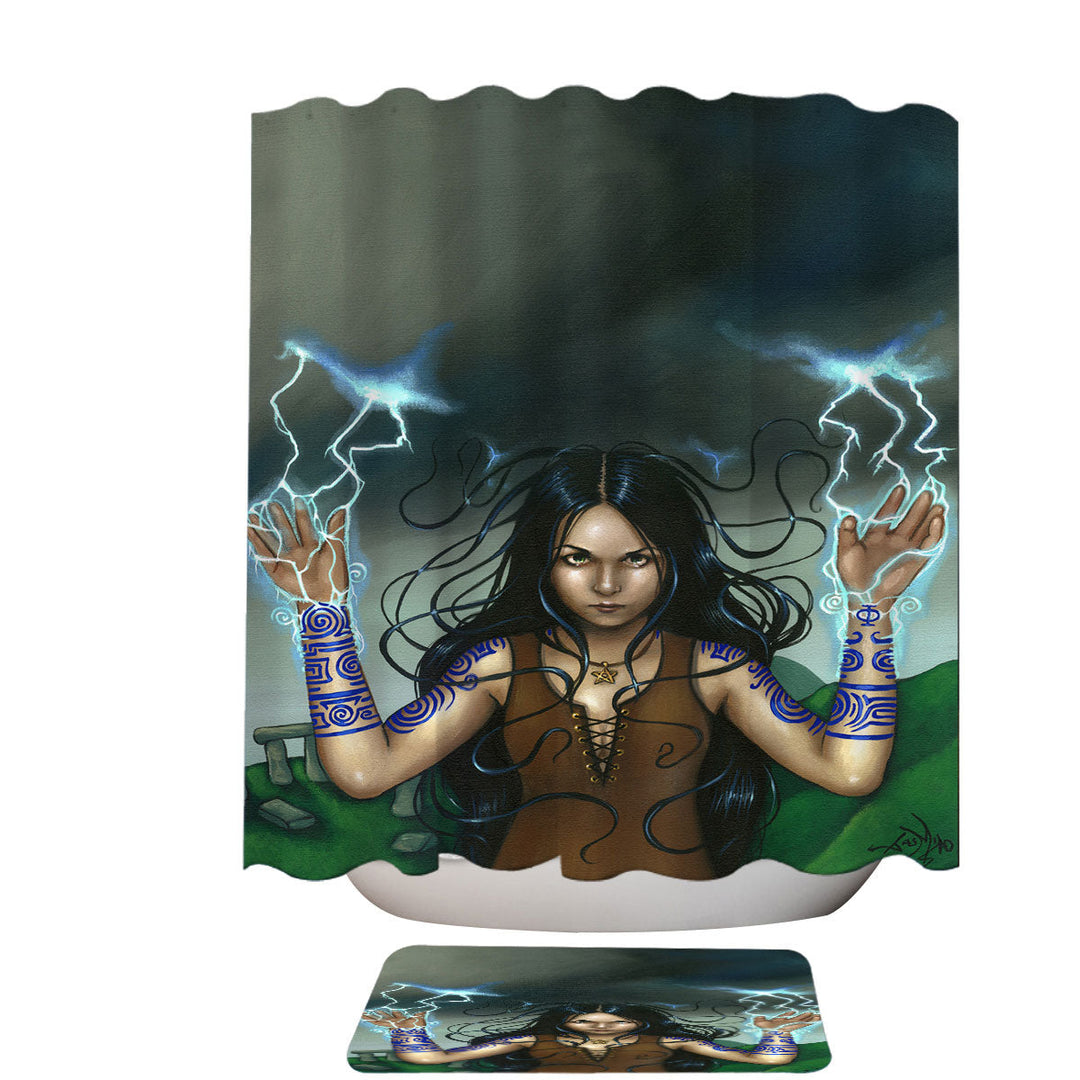 Calling the Storm Celtic Woman Shower Curtain