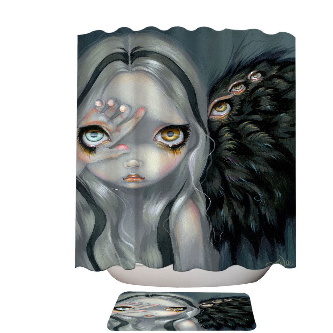 Divine Shower Curtain Hand Scary Creepy Little Fairy