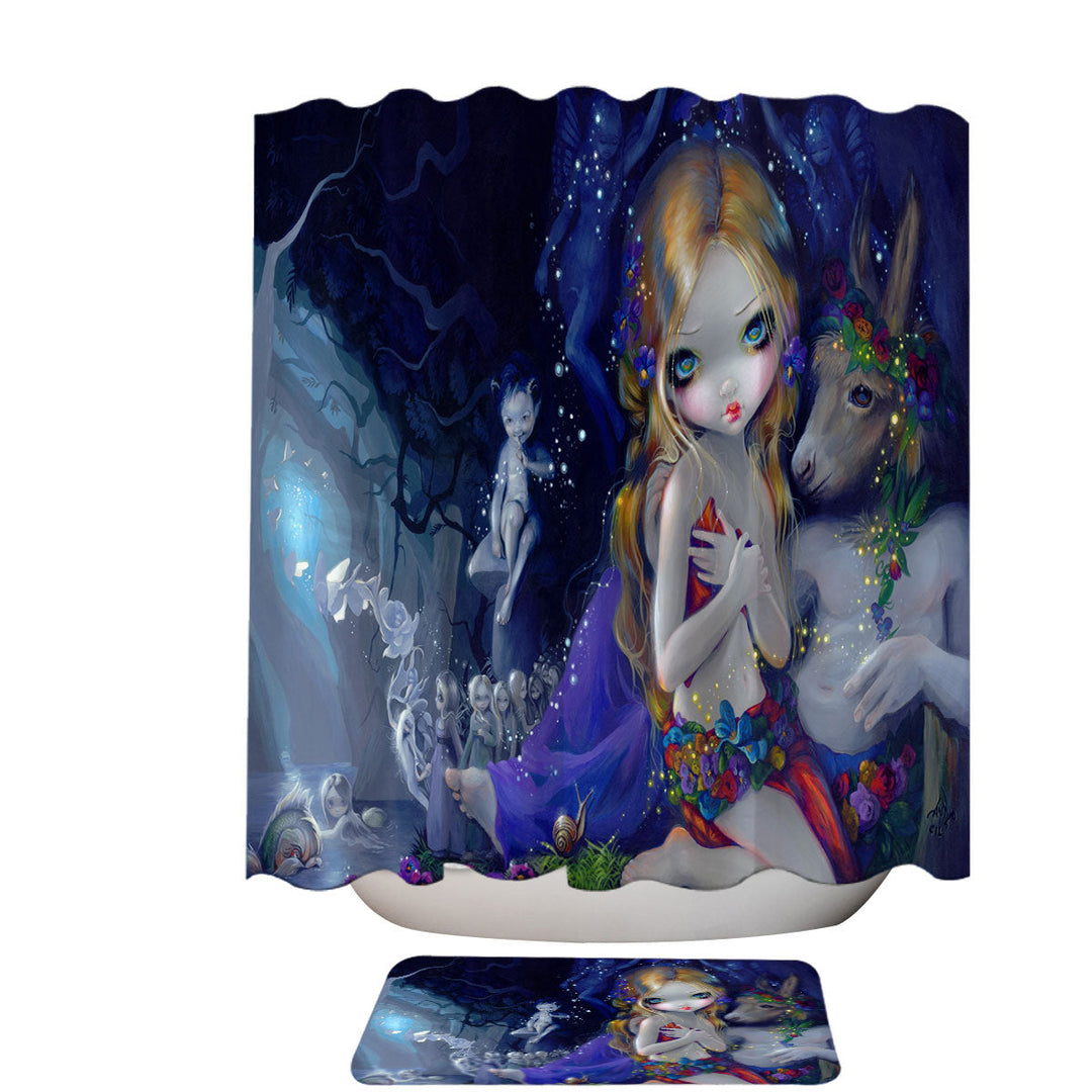 Fantasy Magical Shower Curtain Art a Midsummer Night_s Dream