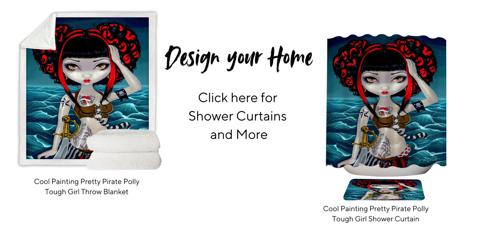 Pirate Shower Curtain and More