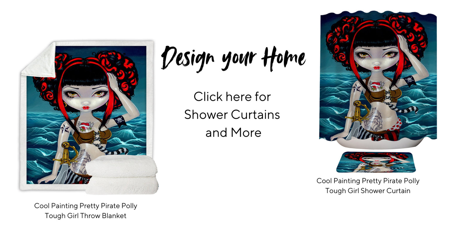 Pirate Shower Curtain and More