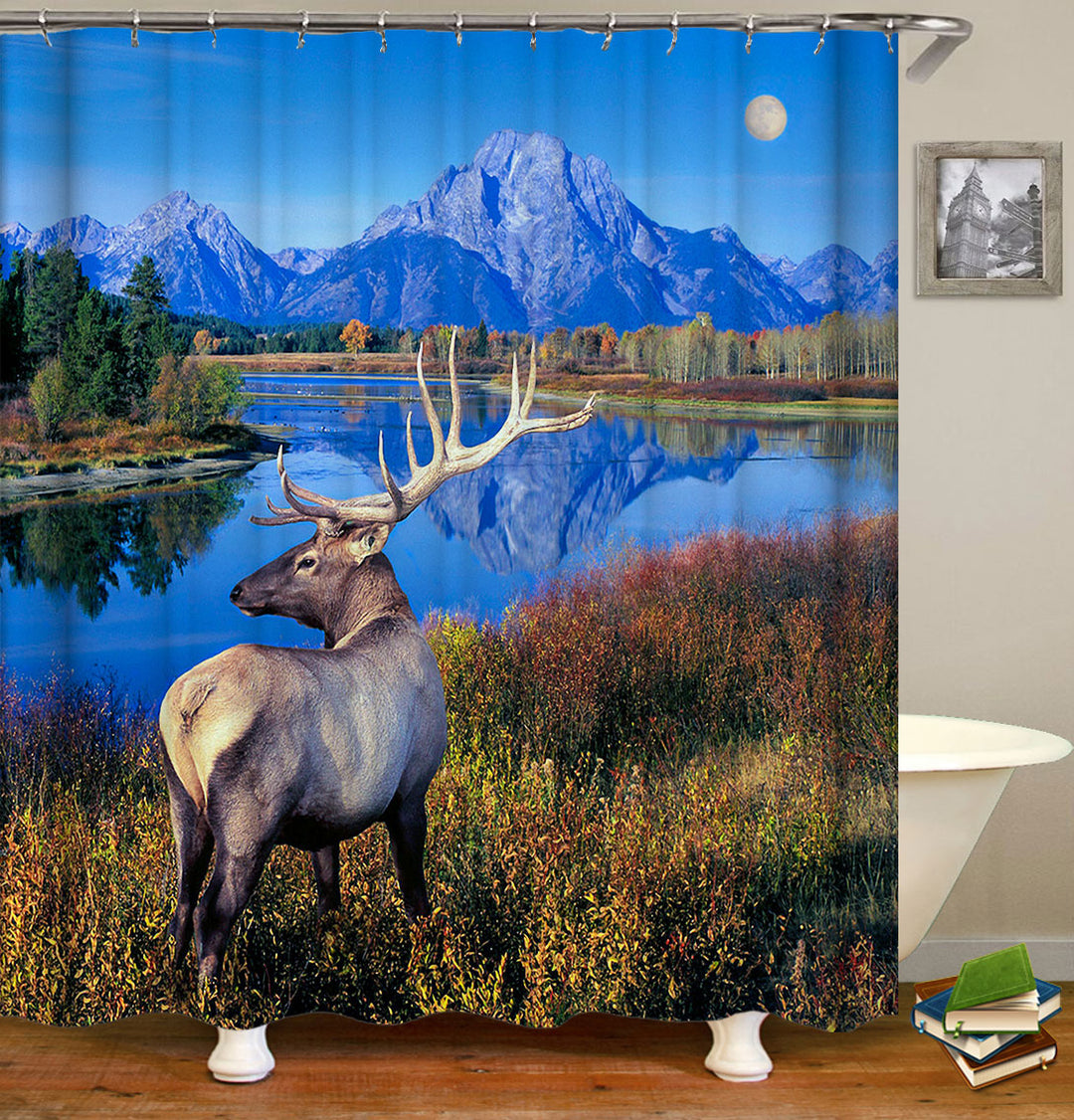 Beautiful Deer in Nature Shower Curtains