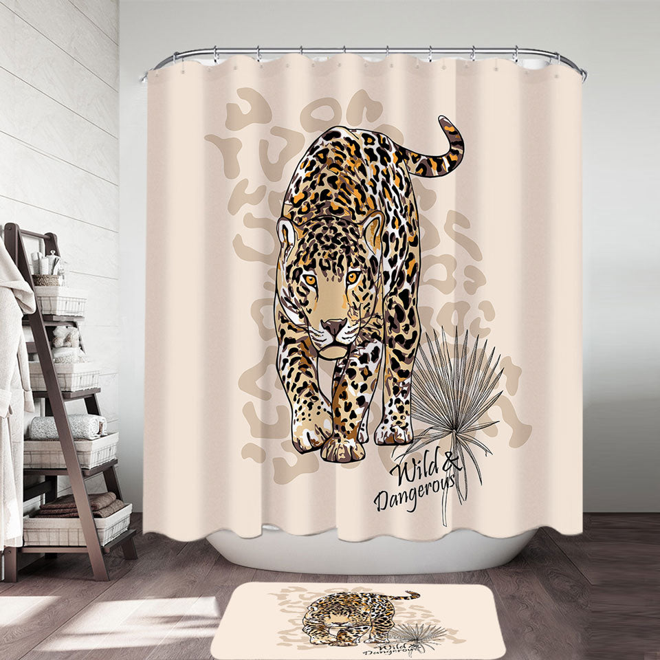 Wild and Dangerous Cool Cheetah Shower Curtain – Shower of Curtains