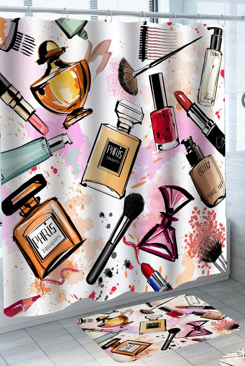 cool-makeup-and-perfumes-the-women-kit-shower-curtain-shower-of-curtains