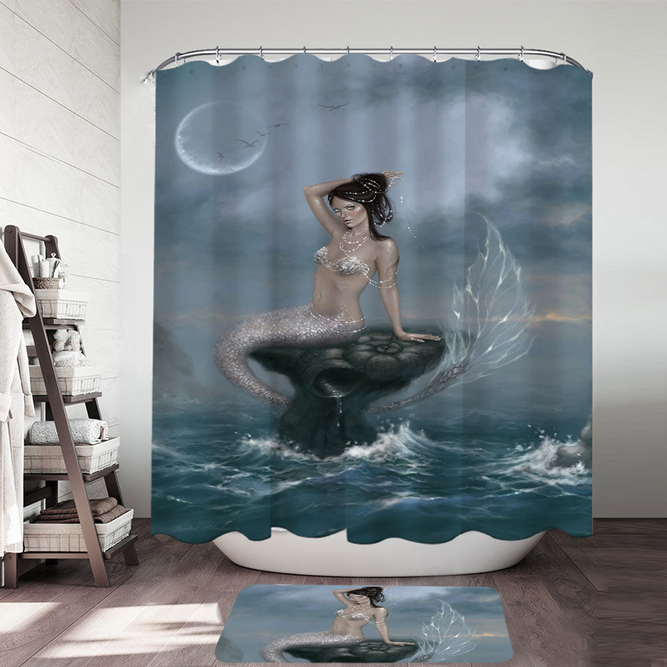 Fantasy Ocean Art the Beautiful Mermaid Shower Curtain – Shower of Curtains