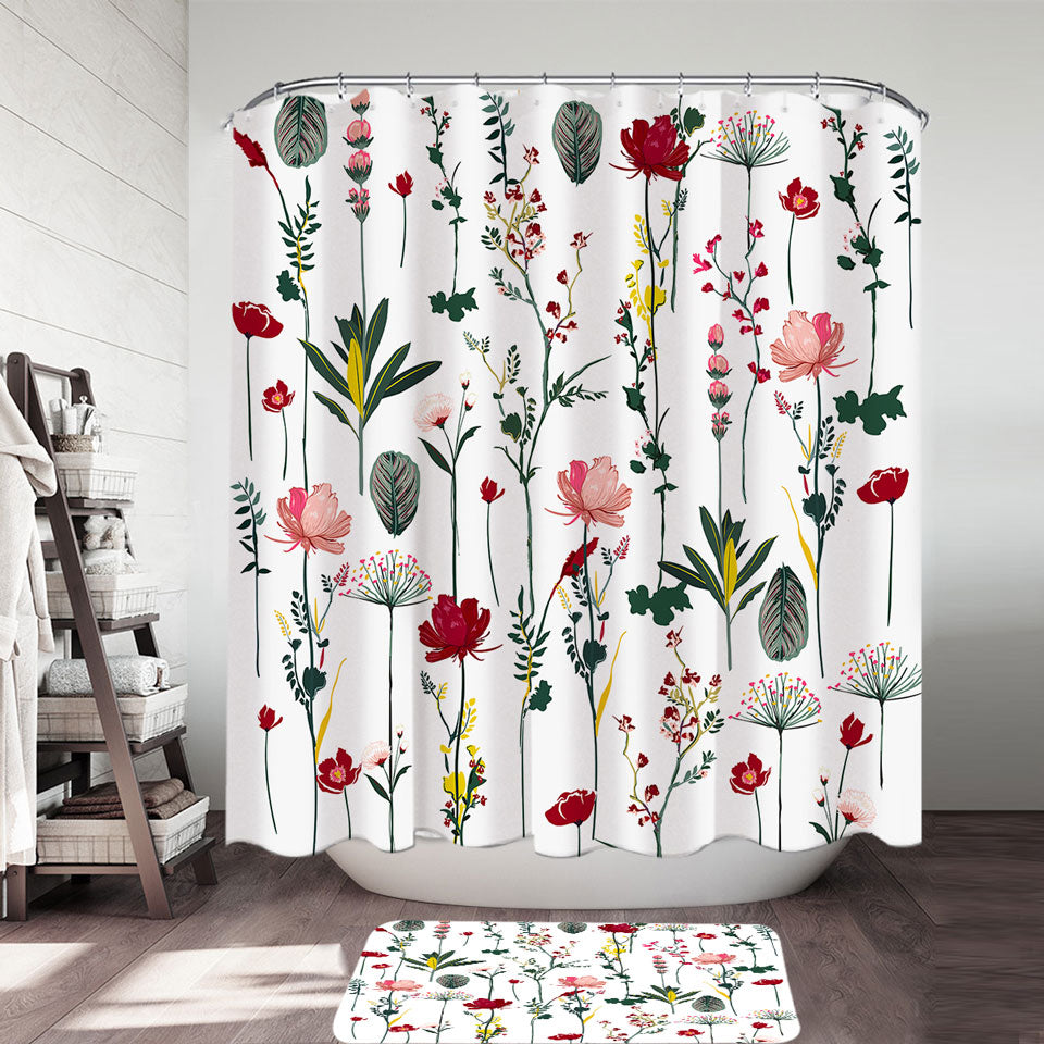 Modest Flower Garden Shower Curtain – Shower of Curtains