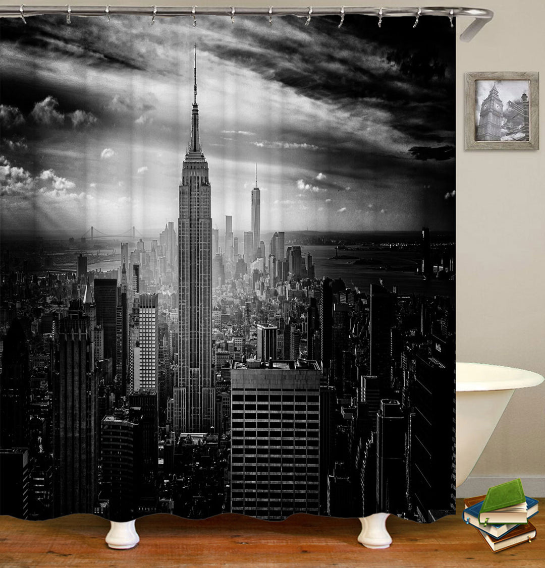 New York City Shower Curtain with Empire State Building