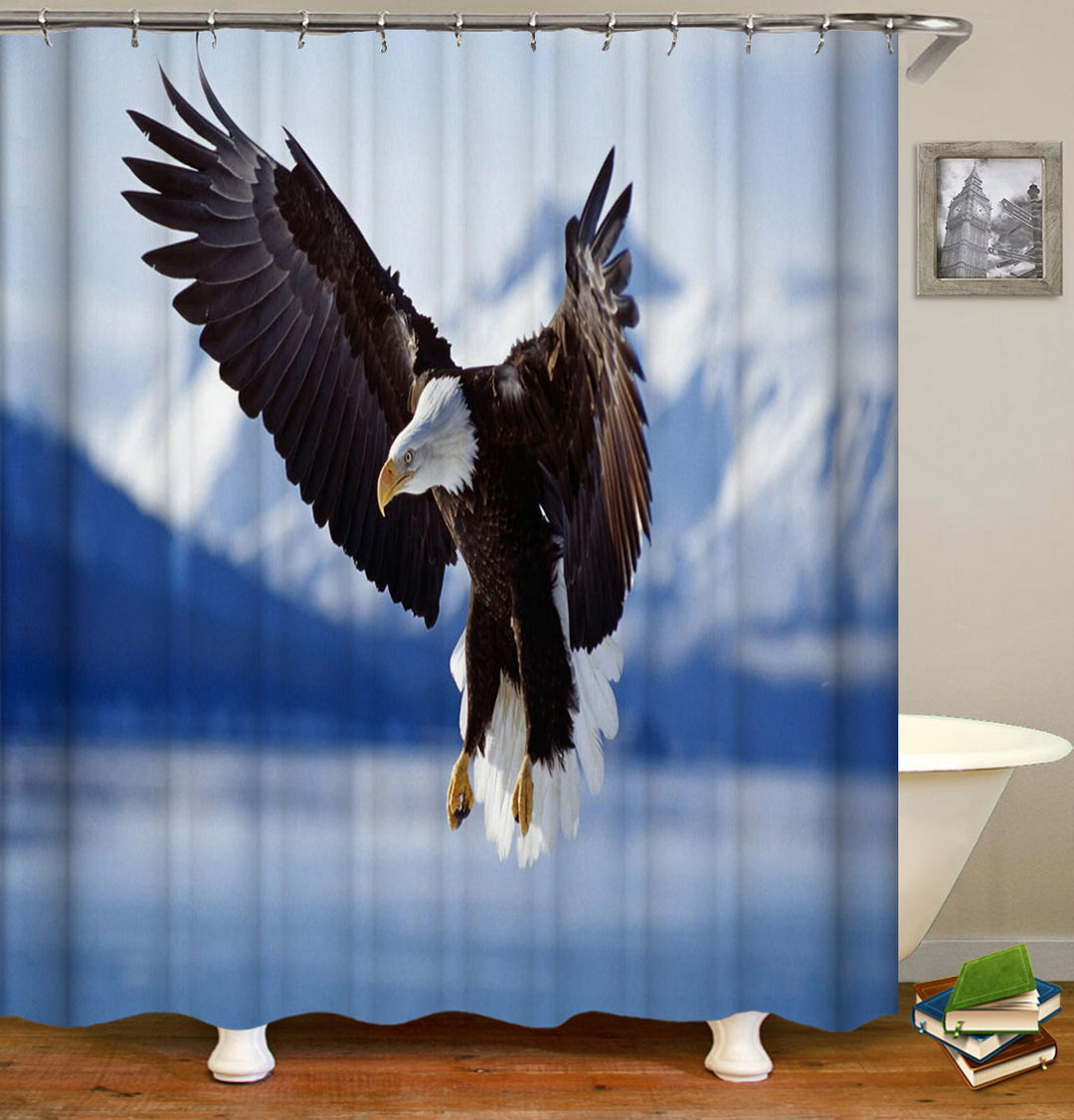 Wild American Eagle Shower Curtain